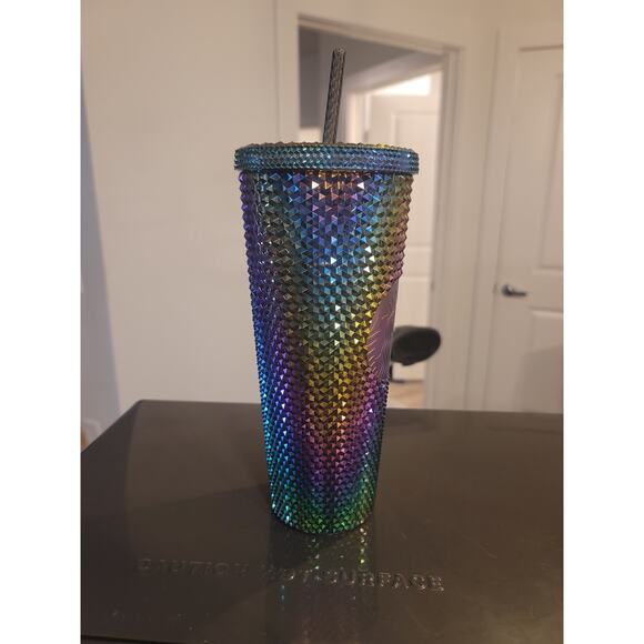 Starbucks Oil Slick Rainbow Iridescent Tumbler - Picture 4 of 10